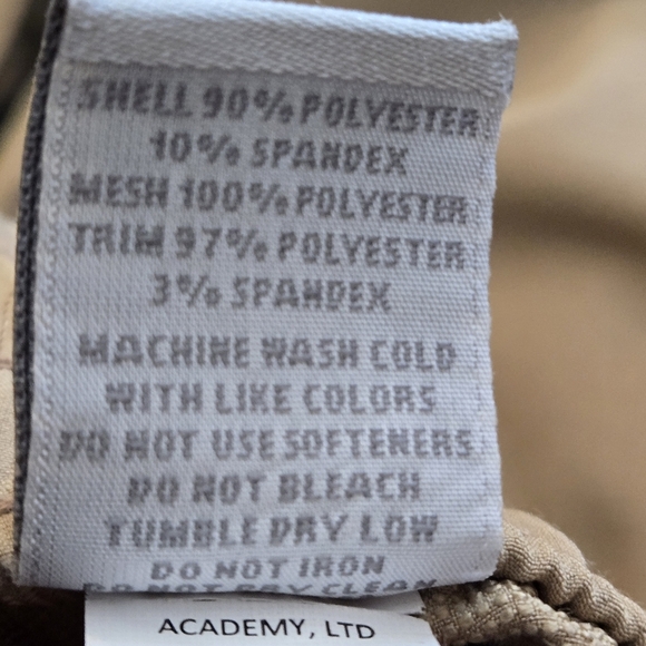 bcg ACADEMY LTD Training Stretch Pants w/ Pockets Tan Khaki Athletic Men size L - Picture 7 of 16